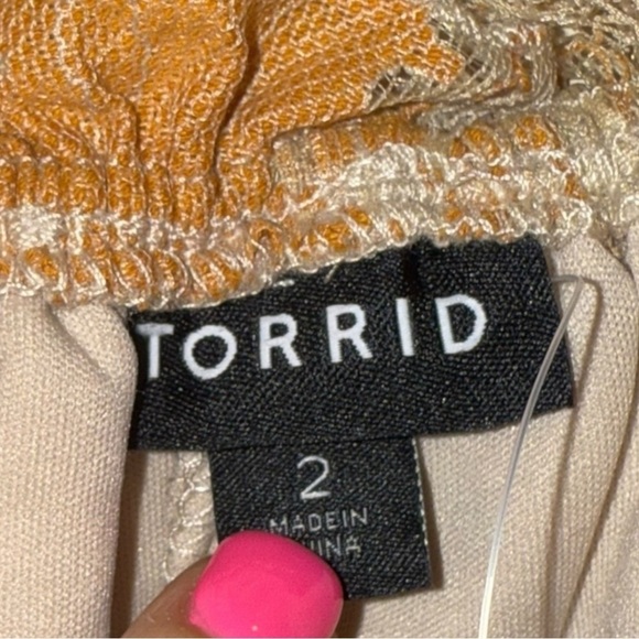 NWT ▶️ Torrid ◀️Mini Two Tone Lace Tiered Babydoll Dress - Picture 9 of 16